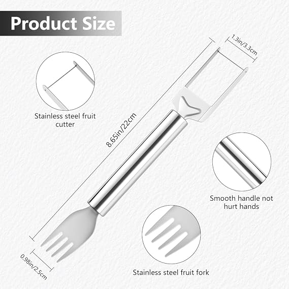 2-in-1 Stainless Steel Fruit Cutter