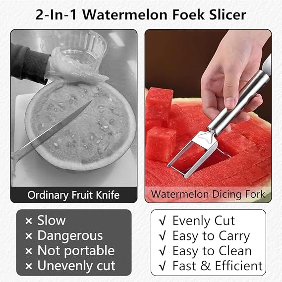 2-in-1 Stainless Steel Fruit Cutter