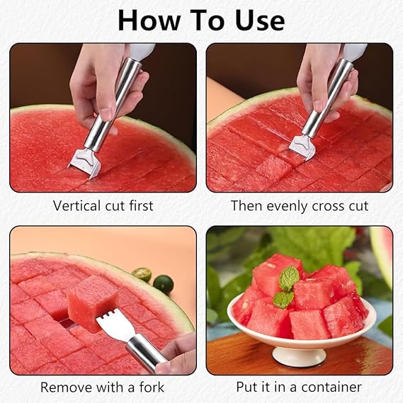2-in-1 Stainless Steel Fruit Cutter