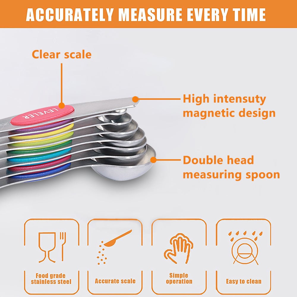 Stainless Steel Magnetic Measuring Full Set