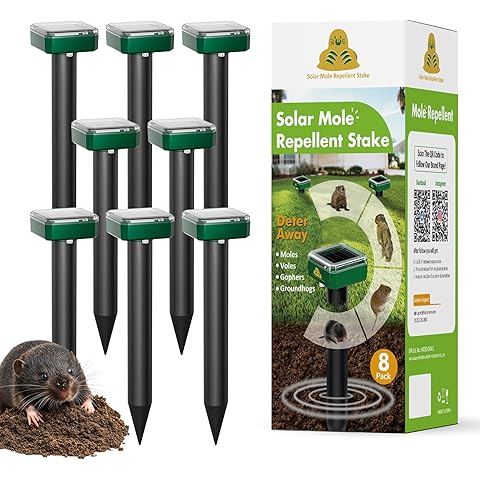 Mole & Rabbit Repellent Solar Powered PACK OF 6