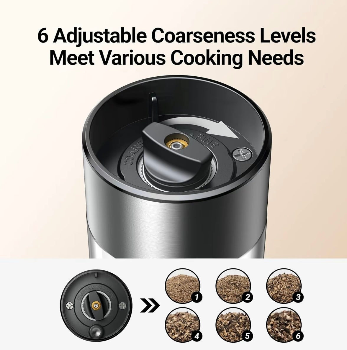 Premium AutoSpice Salt & Pepper Grinder - Buy 1 Get 1 Free