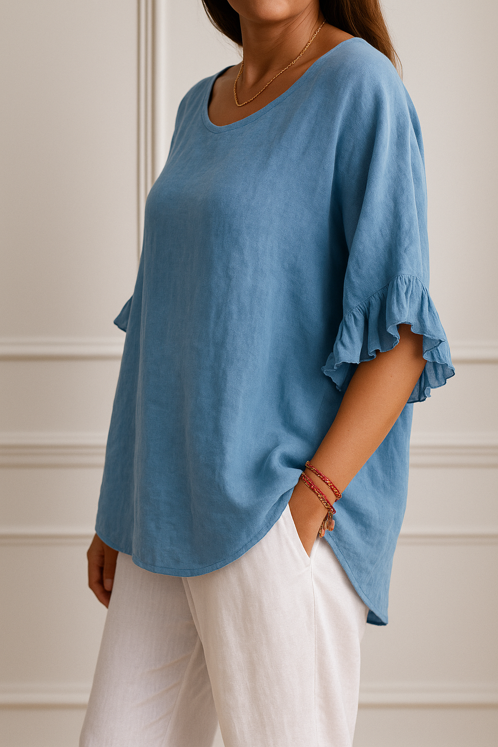 M-2XL cotton linen loose fit top Buy 1 Get 2 Free Today!!