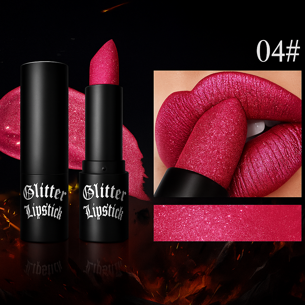 💄✨ VelvetSpark 7-Shade Matte Glitter Set 🎨 (Pack Of 7)