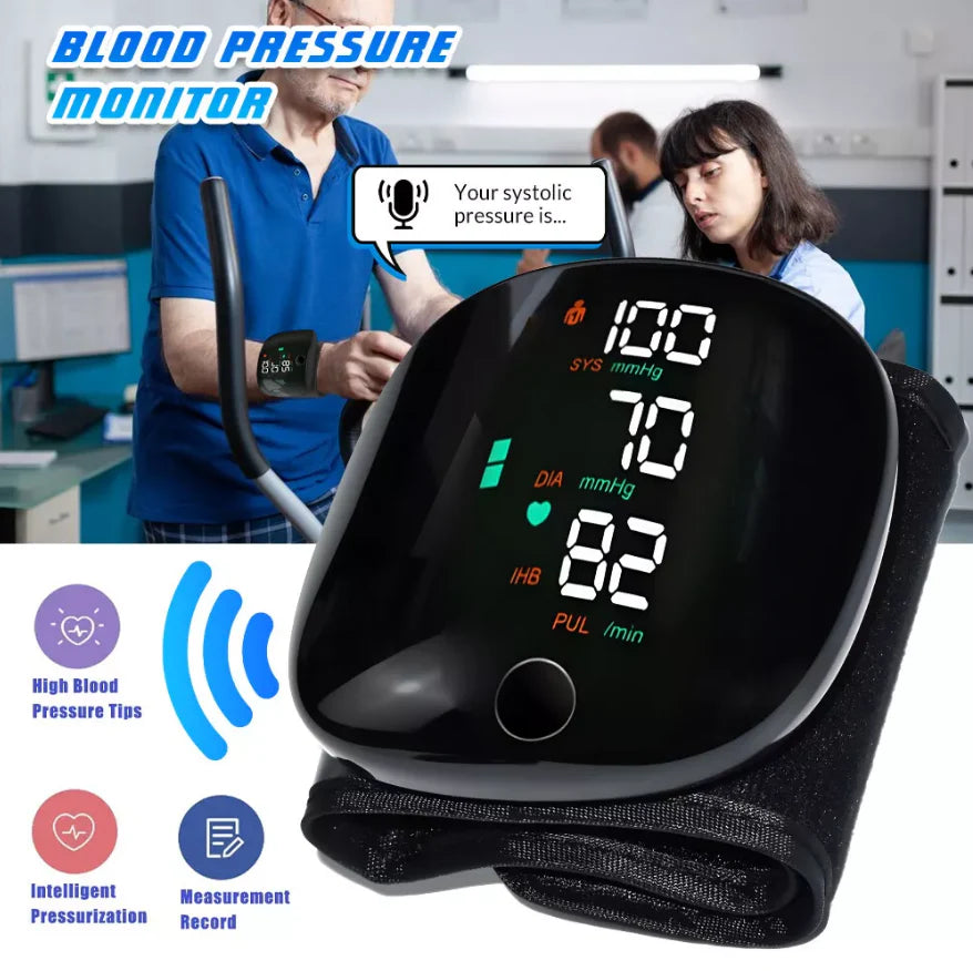 Automatic Wrist BP Monitor™ - Accurate Readings, Backlit Display, Voice Alerts, Adjustable Fit & Travel Case