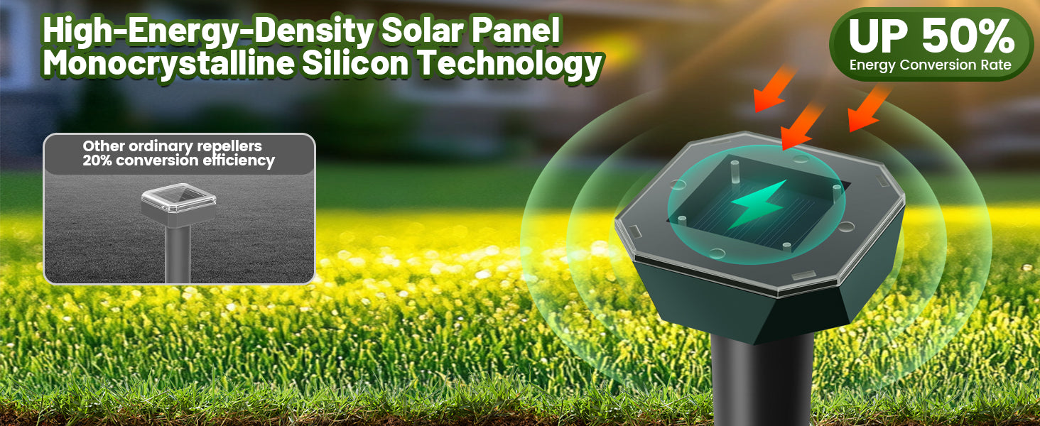 Mole & Rabbit Repellent Solar Powered PACK OF 6