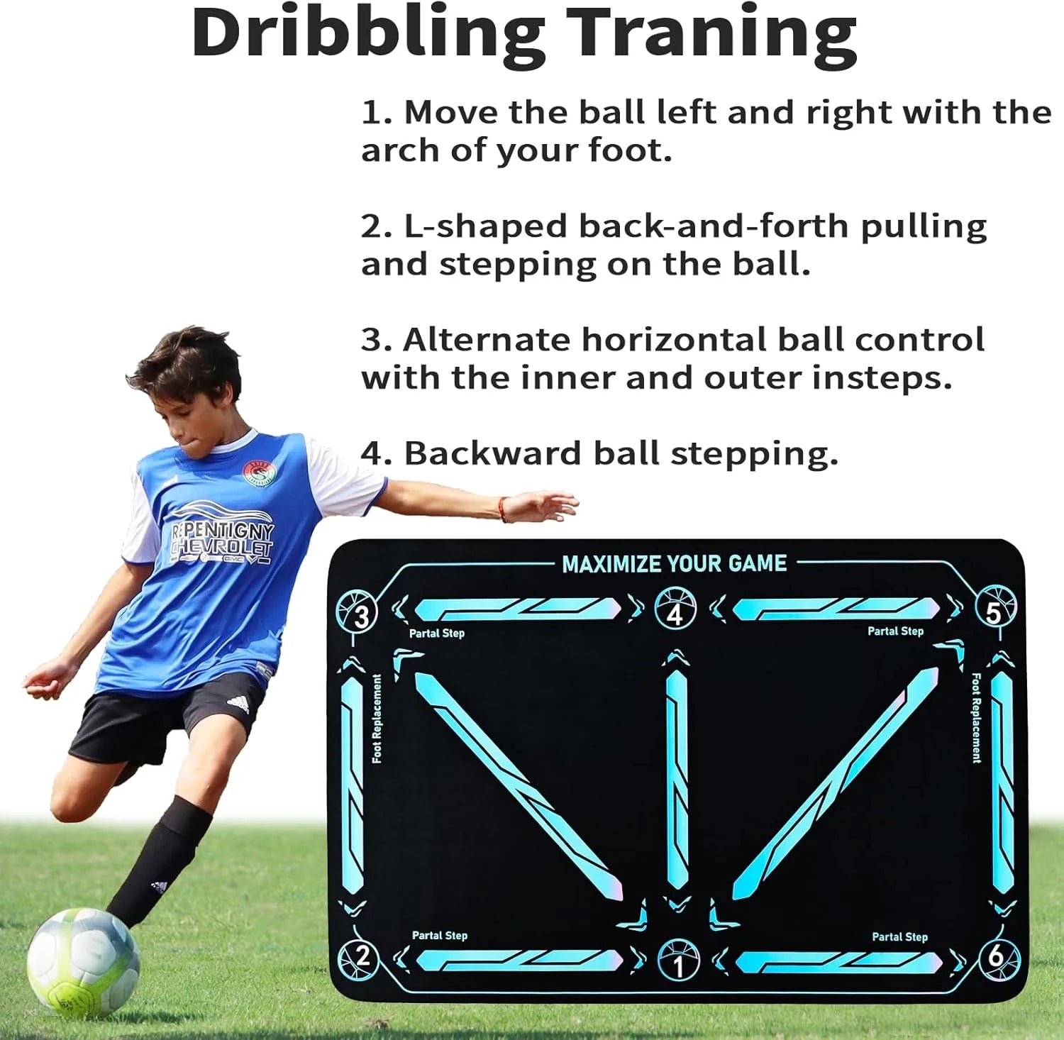 Non-Slip Football Train Mat for All Levels