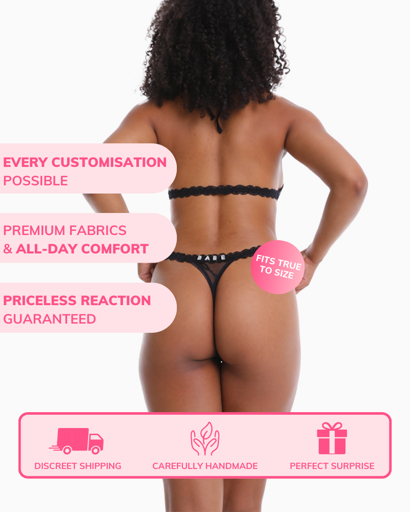 Crystal Babe Lace Thong – Pack of 8 + 1 Free